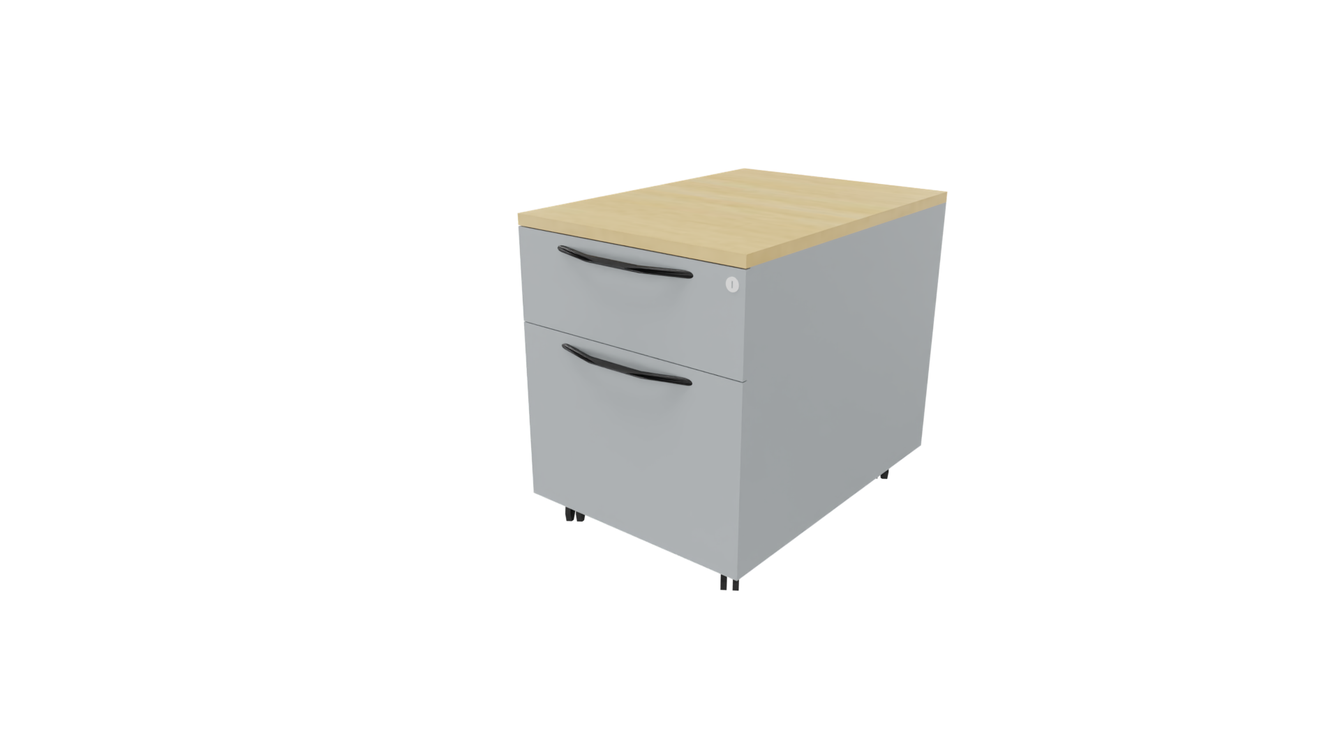 Verrijdbaar ladenblok 11611 - 44 x 60 x 58 cm. - Alu - Beuken afbeelding