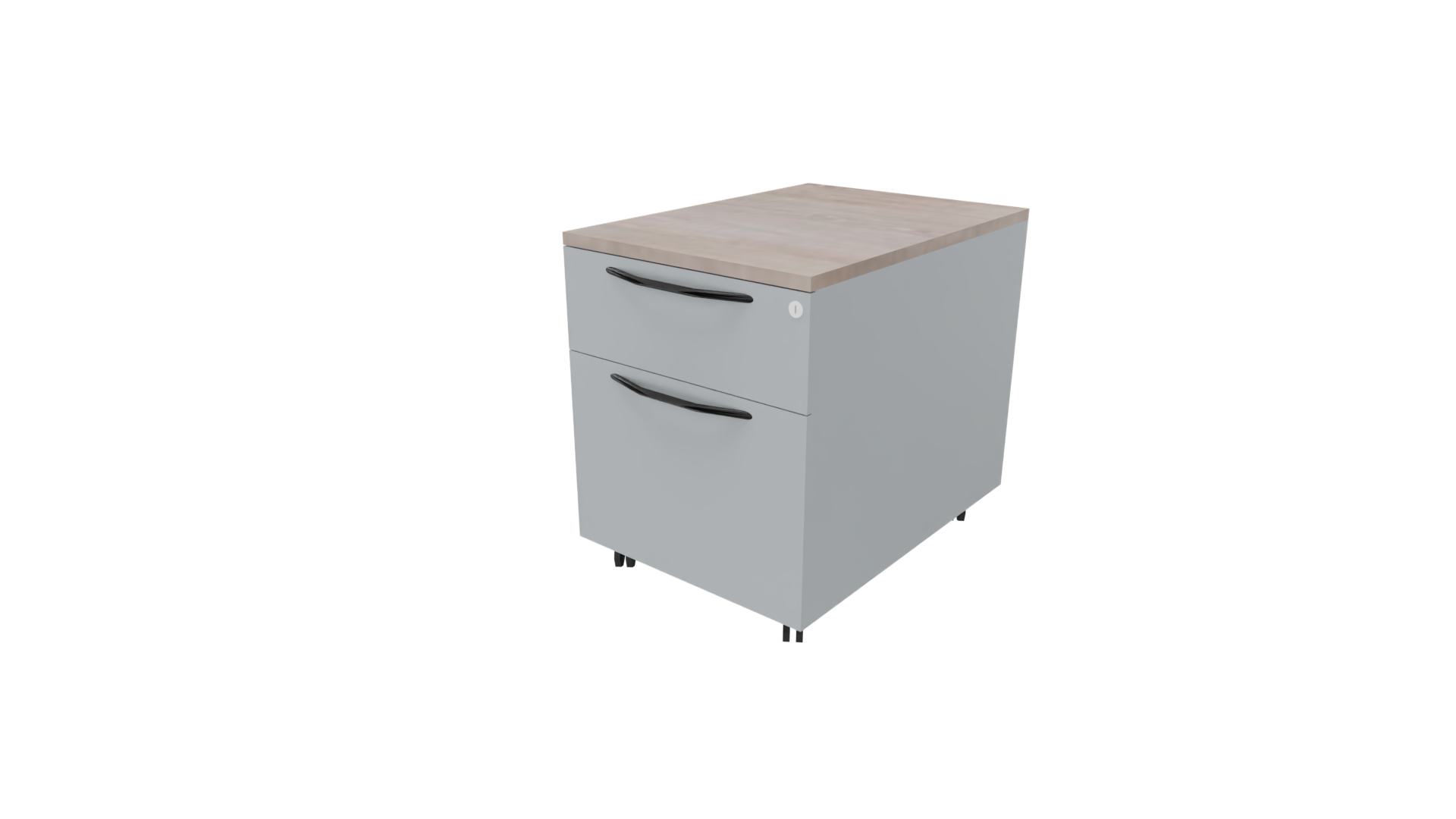 Verrijdbaar ladenblok 11611 - 44 x 60 x 58 cm. - Alu - Eiken Robson afbeelding