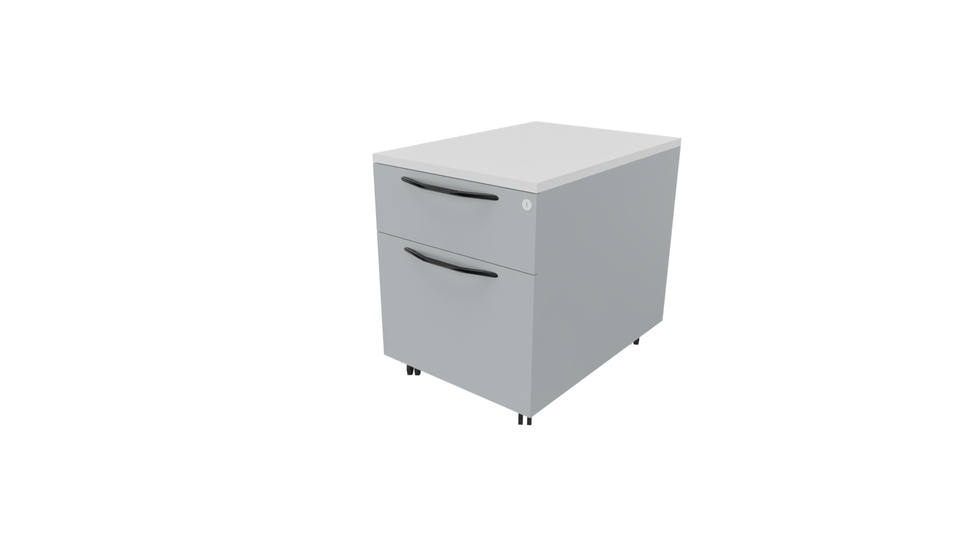 Verrijdbaar ladenblok 11611 - 44 x 60 x 58 cm. - Alu - Wit afbeelding