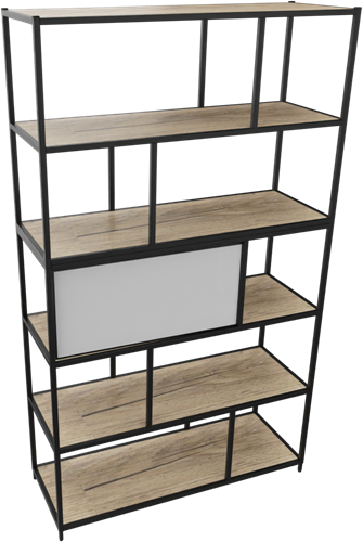 Kastelement 22801 - 204 x 119 x 43 cm. - Zwart - Eiken YT49a