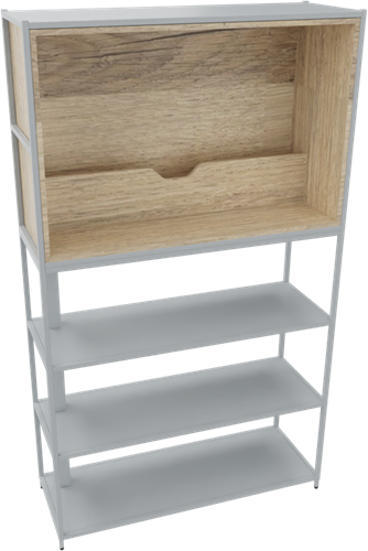 Kastelement 23101 - 204 x 119 x 43 cm. - Alu - Eiken YT49a
