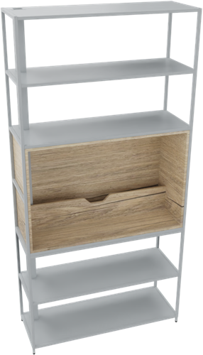 Kastelement 23201 - 244 x 119 x 43 cm. - Alu - Eiken YT49a