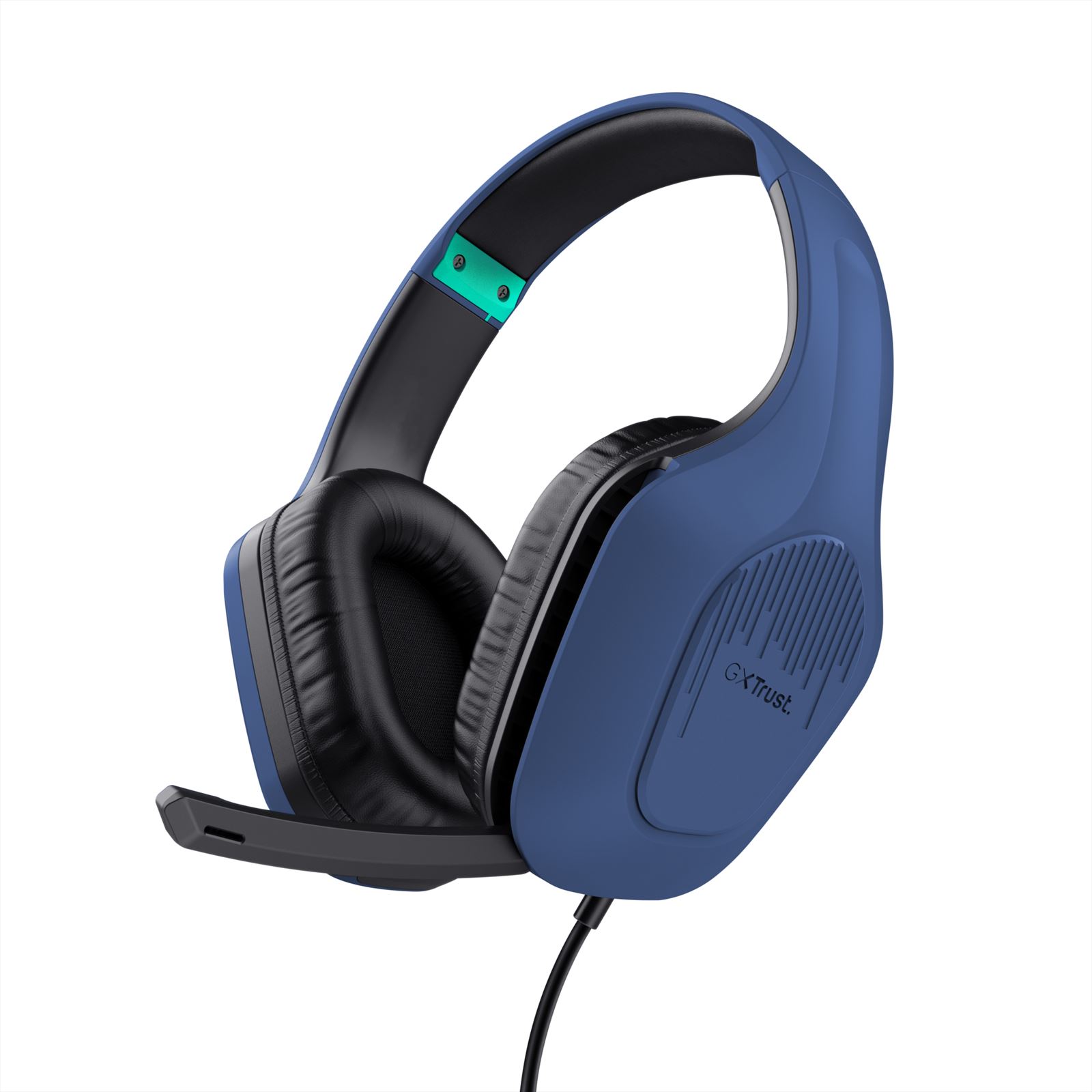 Trust GXT 415B Zirox Headset Bedraad Hoofdband Gamen Blauw afbeelding