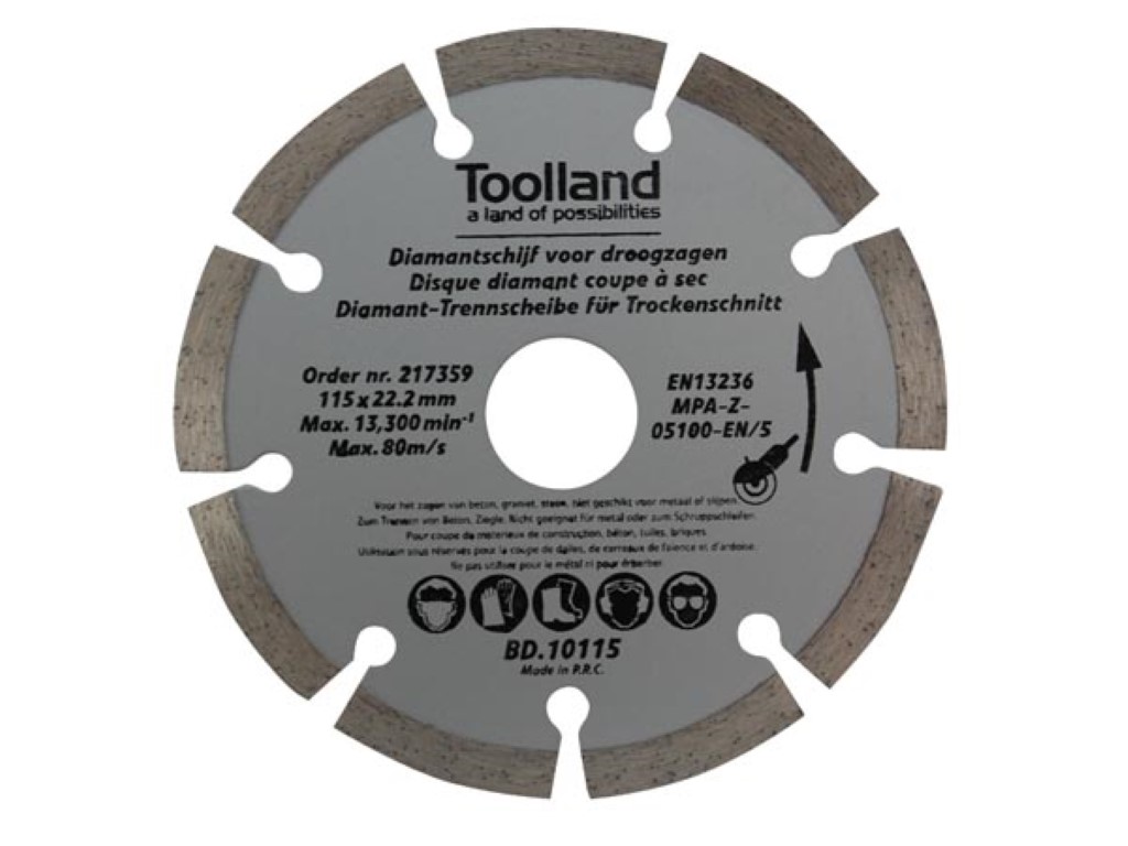 DIAMANTSCHIJF - 125 mm - GESEGMENTEERD afbeelding