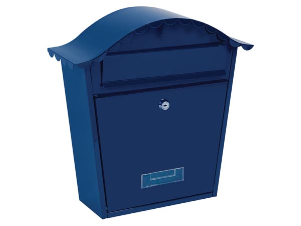 BRIEVENBUS - PARIS - BLAUW - 37 x 36,5 x 13,2 cm afbeelding