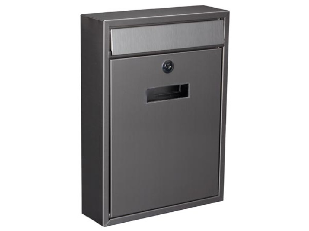 BRIEVENBUS - IBIZA - INOX - 36 x 26 x 8 cm afbeelding
