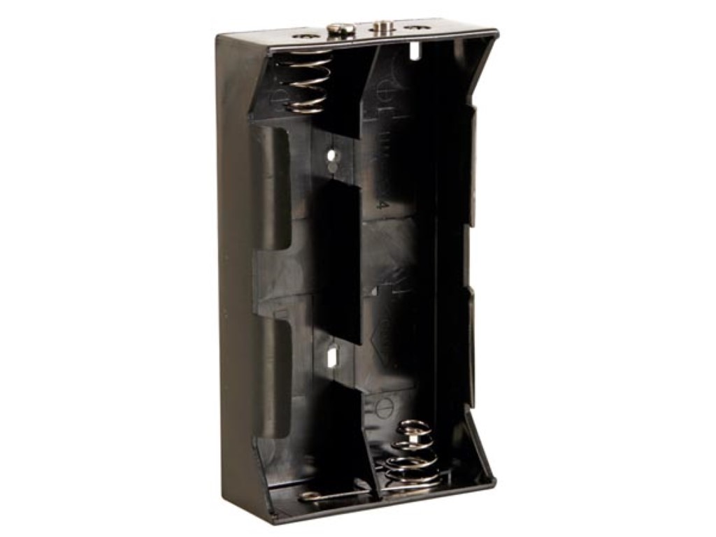 BATTERIJHOUDER VOOR 4 x D-BATTERIJEN (MET BATTERIJCLIPS) afbeelding