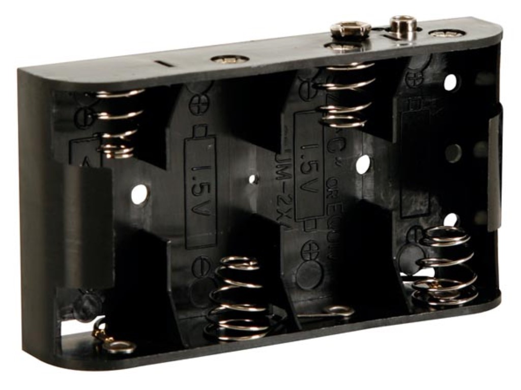 BATTERIJHOUDER VOOR 4 x C-CEL (VOOR BATTERIJCLIPS) afbeelding