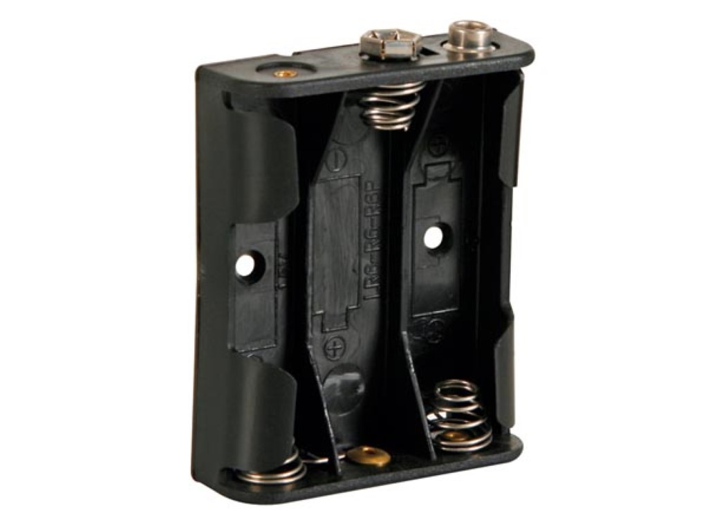 BATTERIJHOUDER VOOR 3 x AA-CEL (VOOR BATTERIJCLIPS) afbeelding