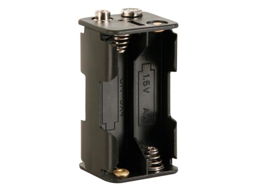 BATTERIJHOUDER VOOR 4 x AA-CEL (VOOR BATTERIJCLIPS) afbeelding