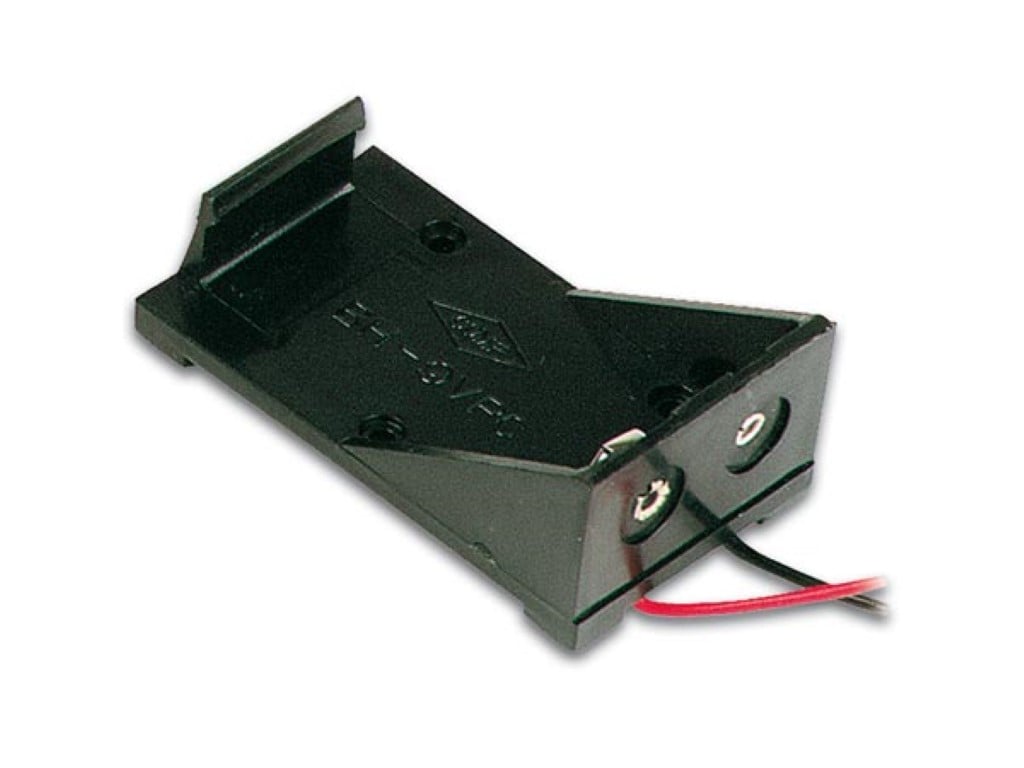 BATTERIJHOUDER VOOR 1 x 9V-CEL (MET DRADEN) afbeelding