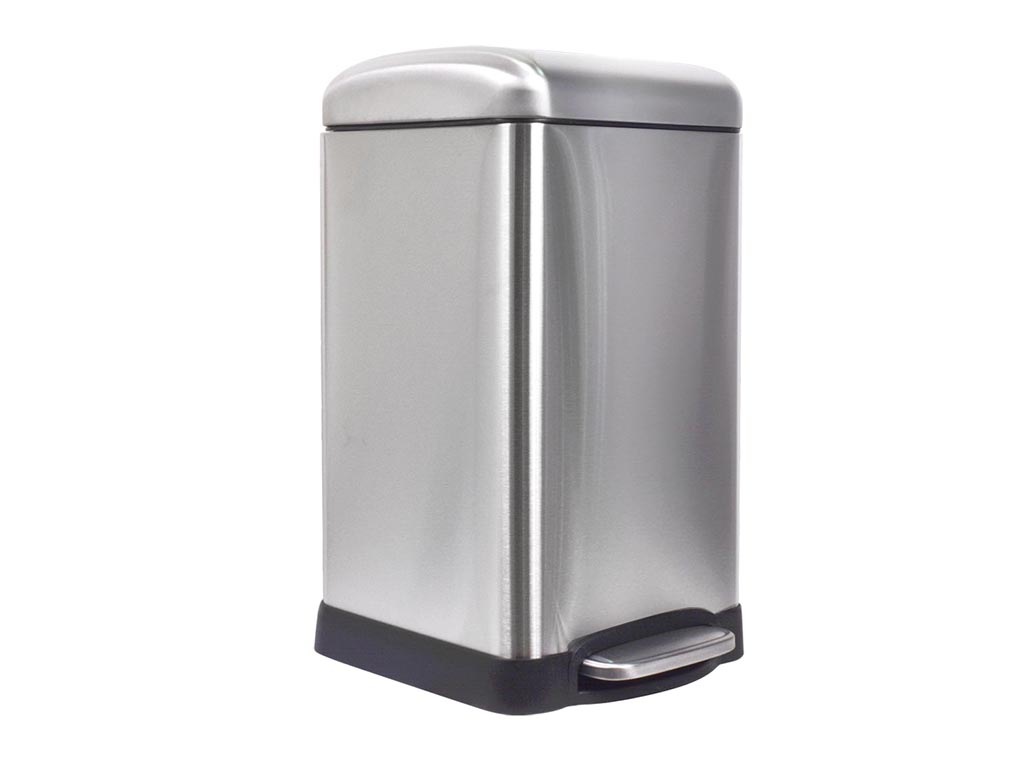 Velleman Urban afvalbak 20 l Vierkant Metalen borstel