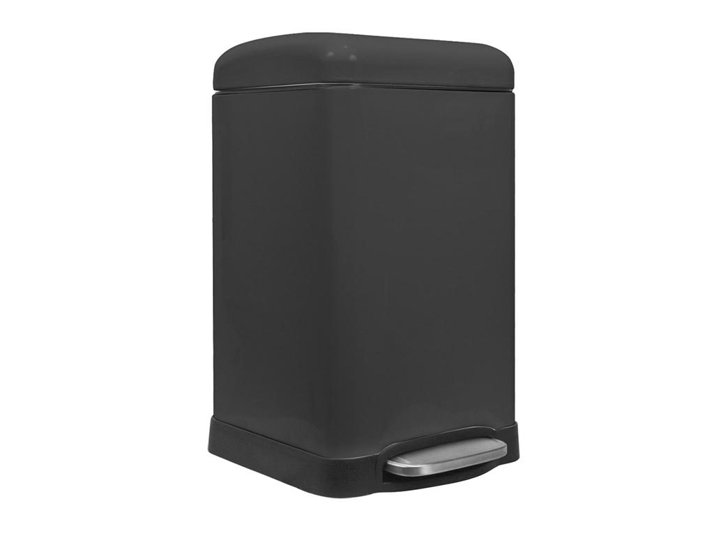 Urban afvalbak - 20 l - Vierkant - Zwart mat afbeelding