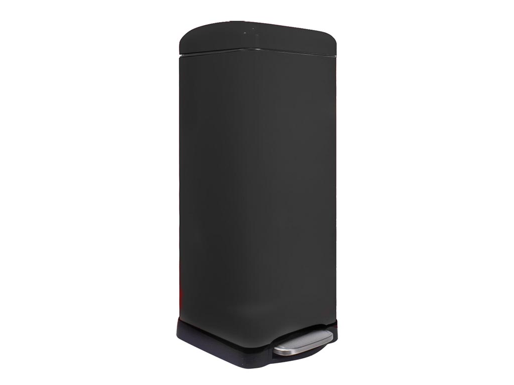 Velleman Urban afvalbak 30 l Vierkant Matzwart