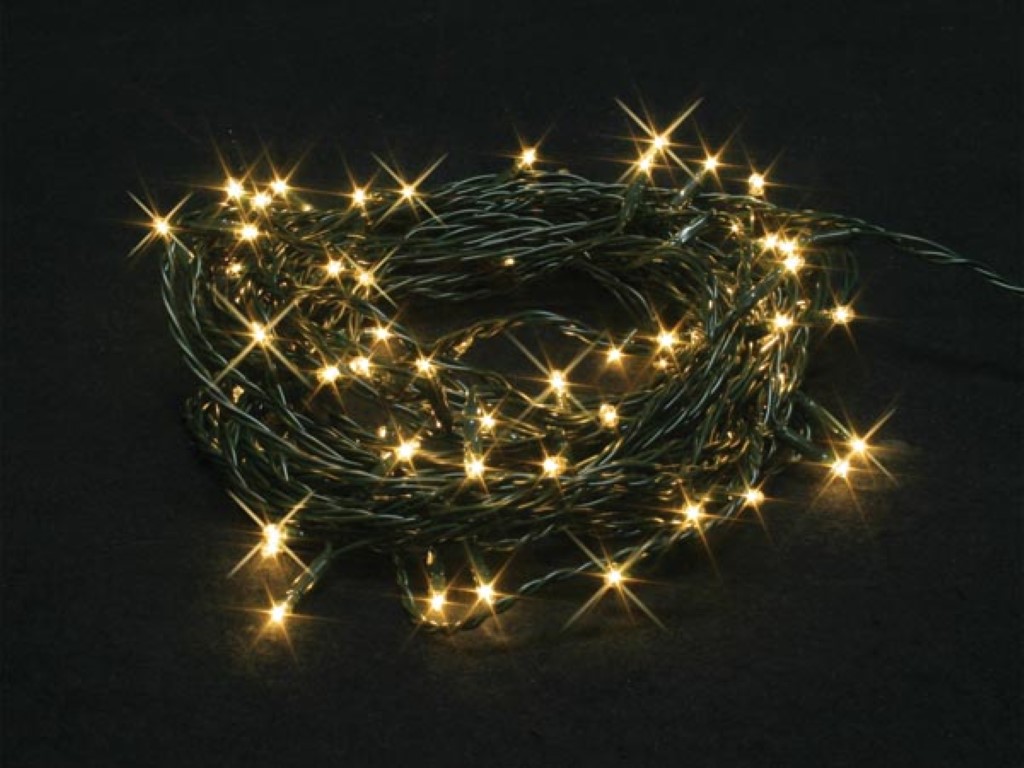 Velleman Burstlight LED 20 m 220 leds (44 knipperend) warmwit groene kabel 24 V