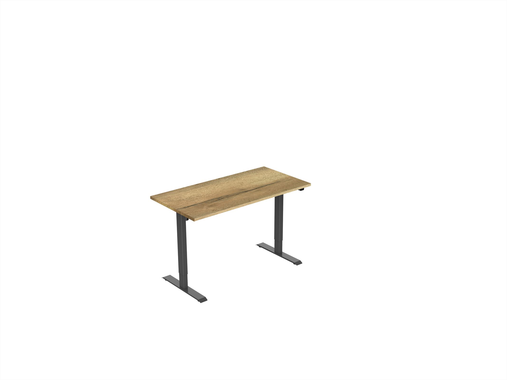 Elektrisch verstelbaar zit-sta bureau Tsherysh Black Natural 100 x 80 afbeelding