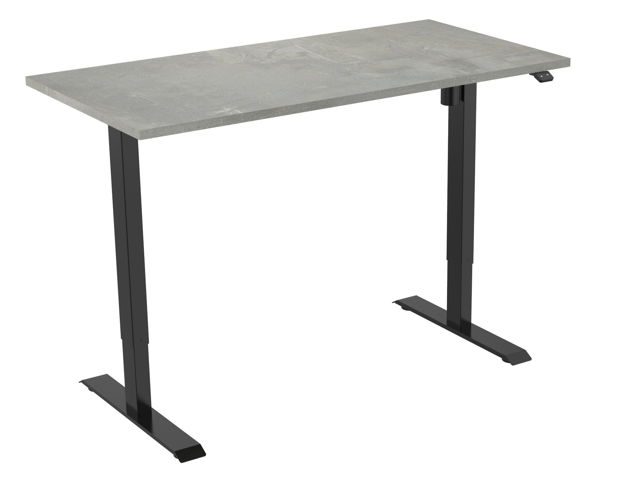 Elektrisch verstelbaar zit-sta bureau Tsherysh Black Oxyd 100 x 80 afbeelding