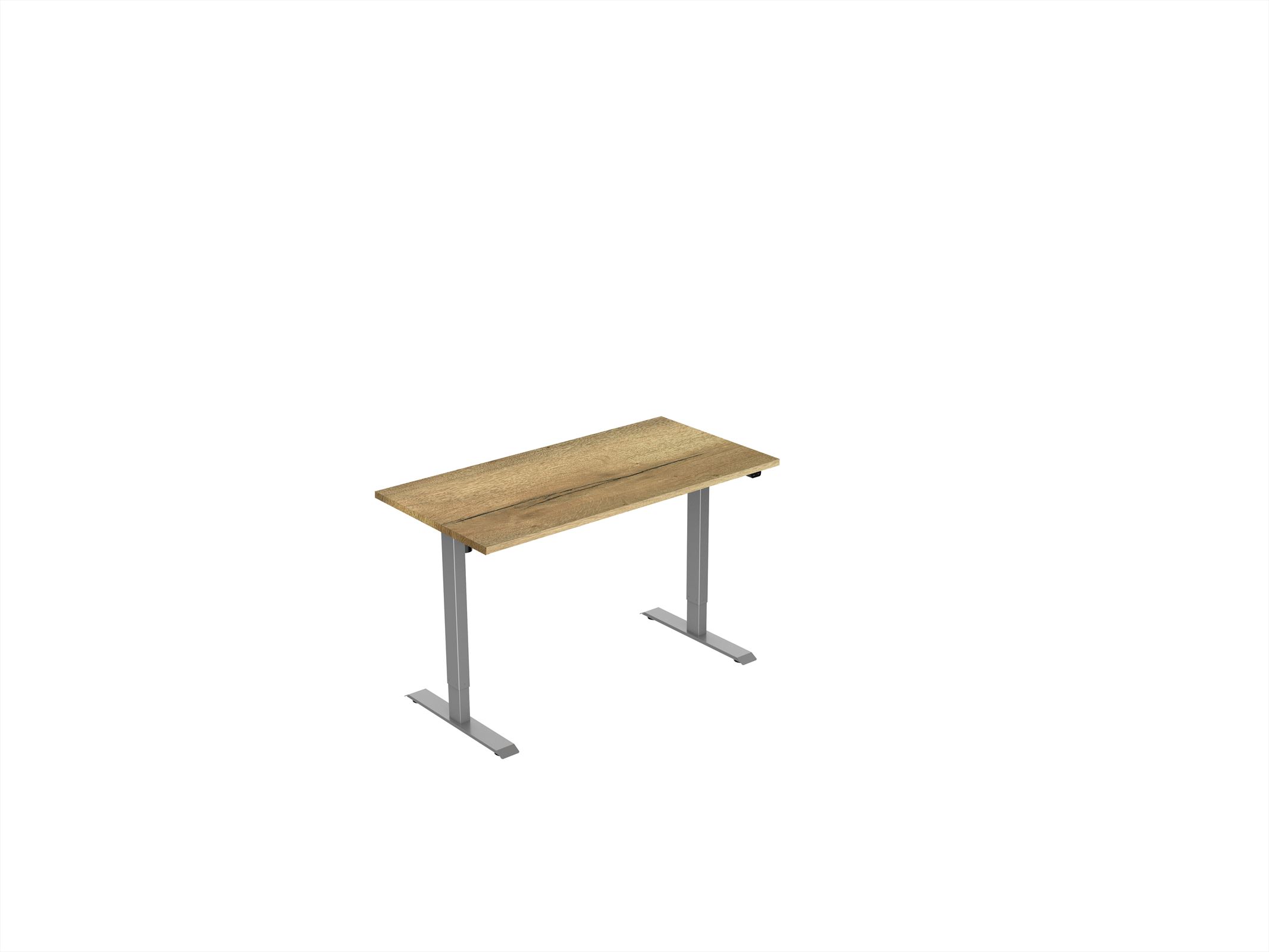 Elektrisch verstelbaar zit-sta bureau Tsherysh Gray Natural 100 x 80 afbeelding