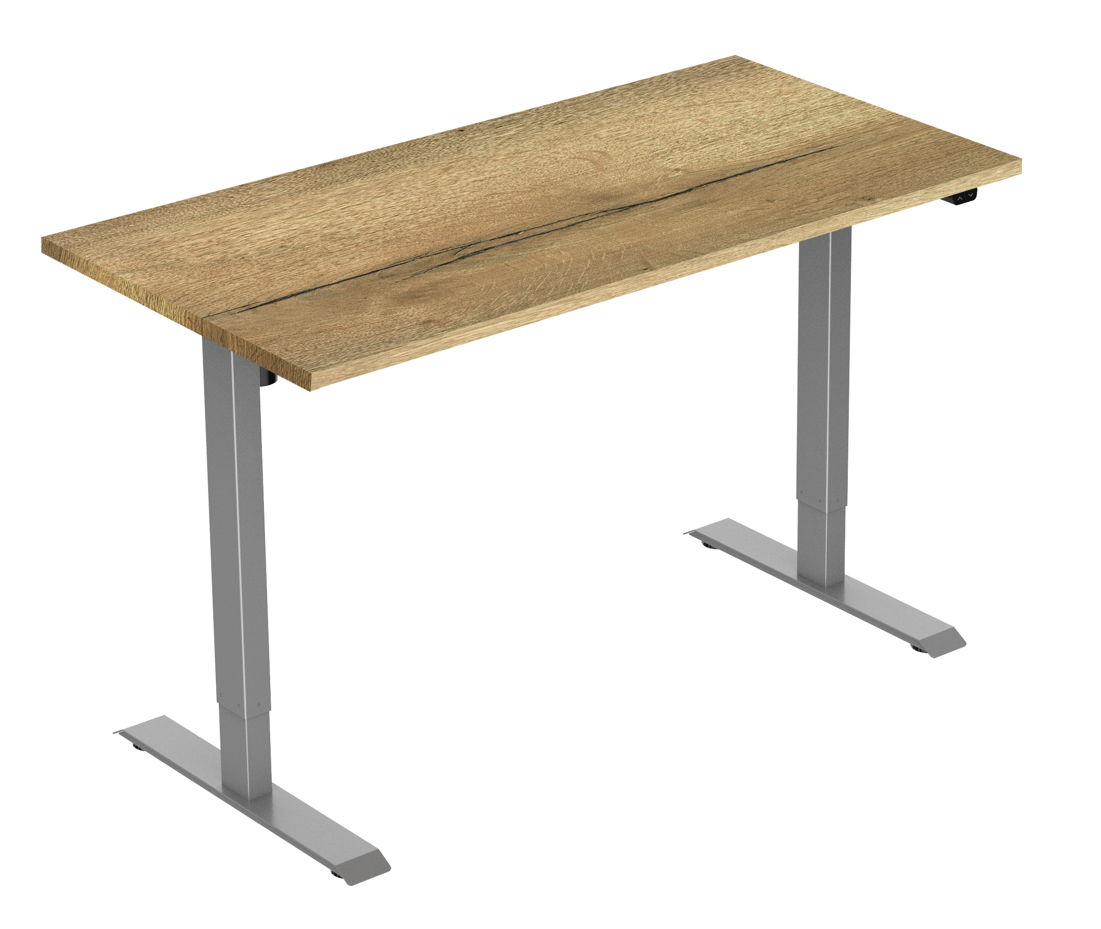 Elektrisch verstelbaar zit-sta bureau Tsherysh Gray Natural 120 x 80 afbeelding