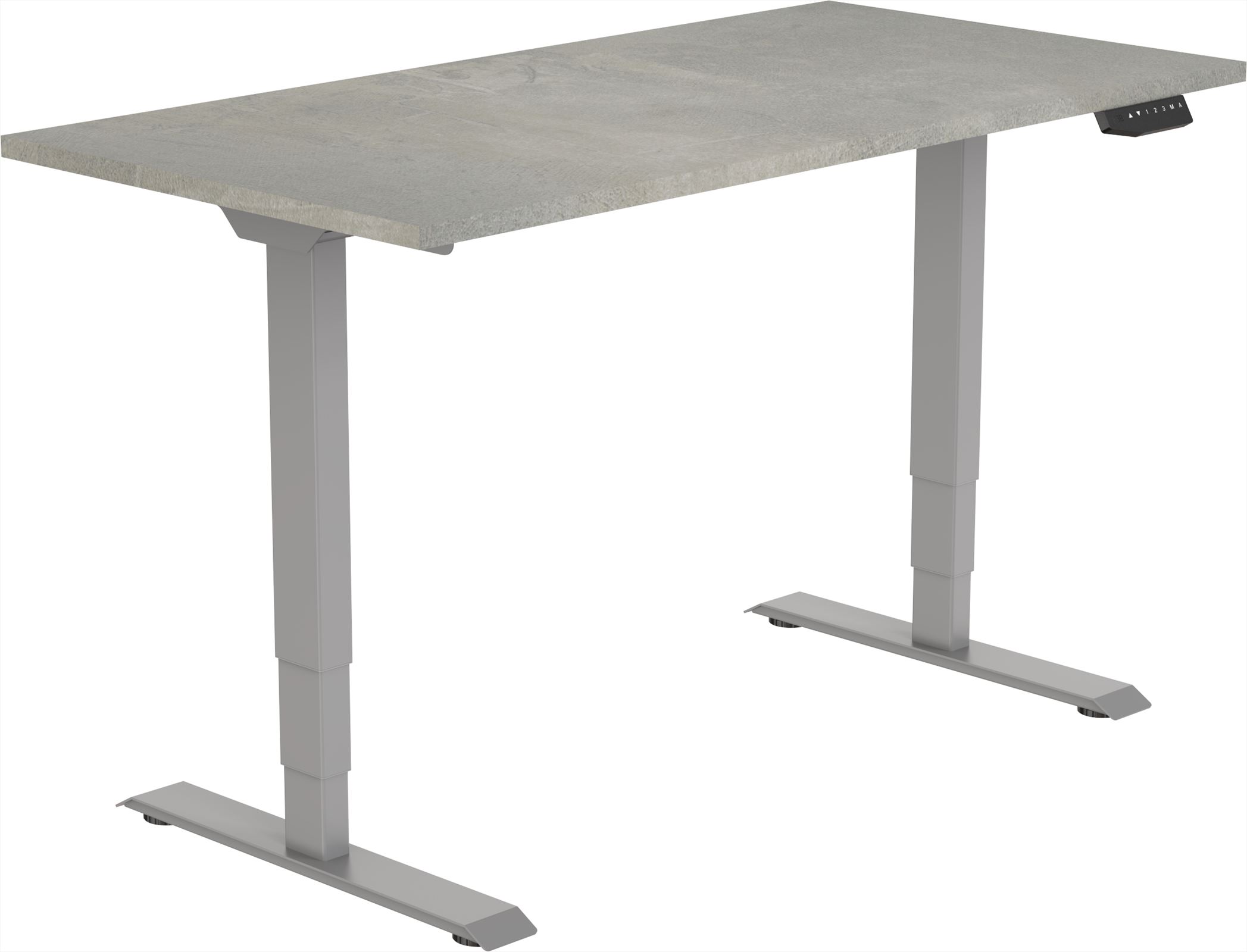 Elektrisch Zit-Sta Bureau Tsherysh Gray Oxyd 140 x 80 afbeelding