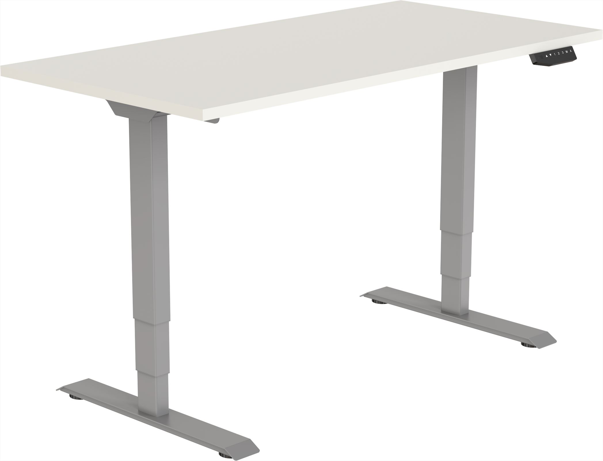 Elektrisch Zit-Sta Bureau Tsherysh Gray & White 140 x 80 afbeelding