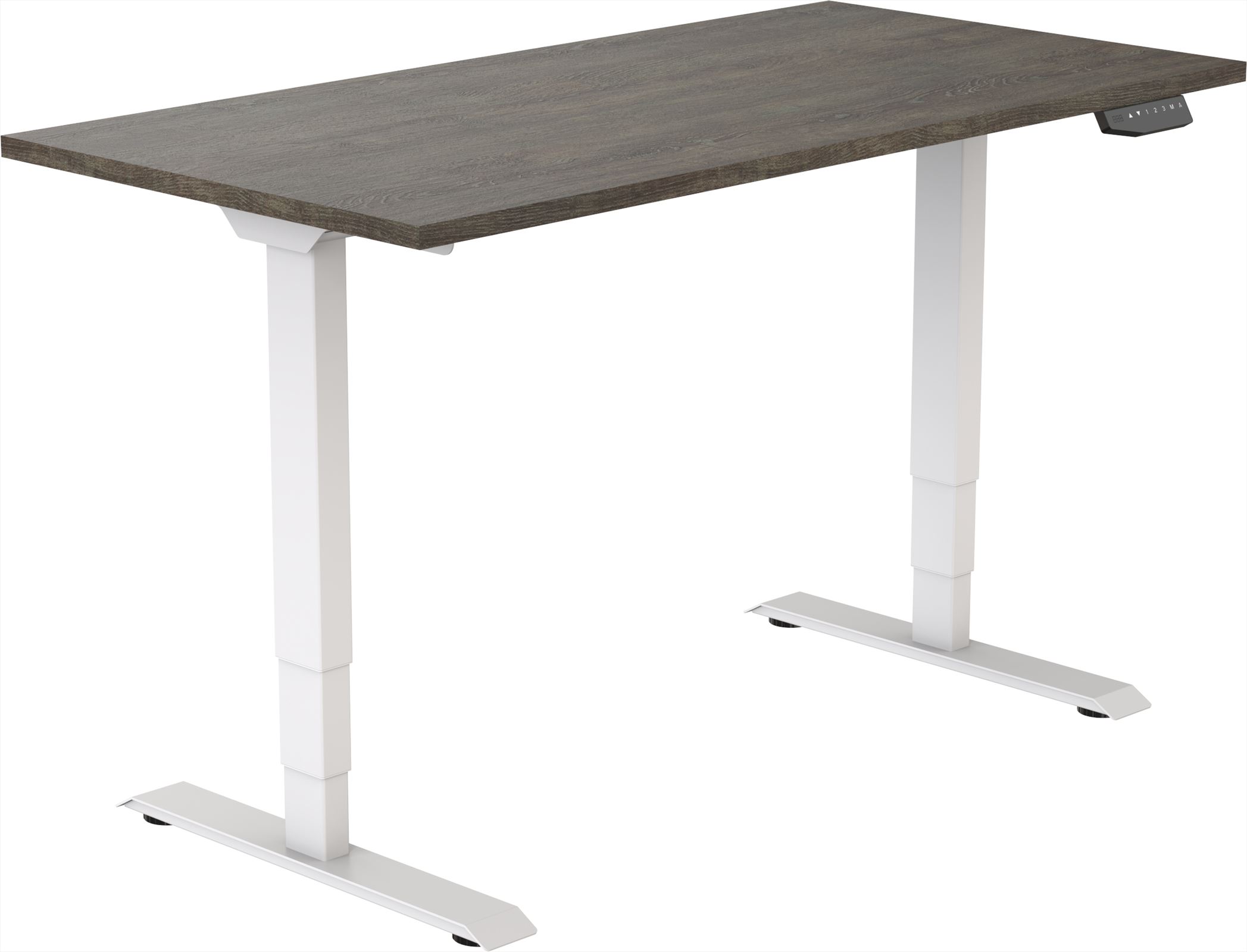 Elektrisch Zit-Sta Bureau Tsherysh White Logan 140 x 80 afbeelding