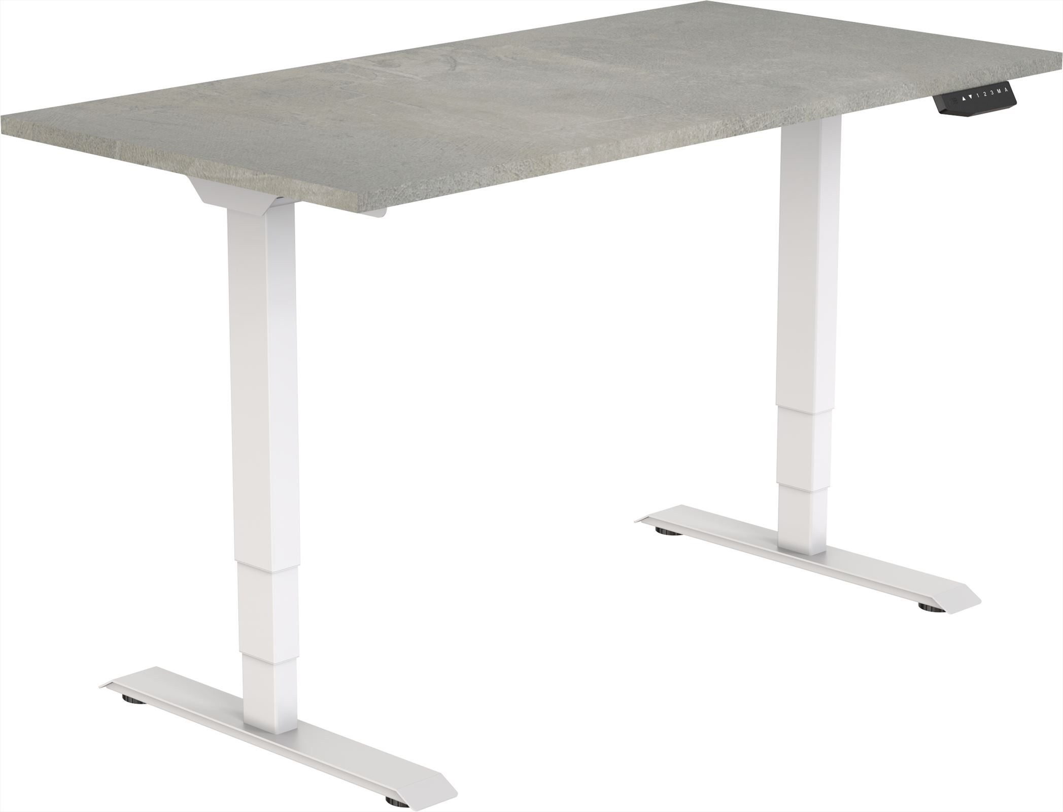 Elektrisch Zit-Sta Bureau Tsherysh White Oxyd 160 x 80 afbeelding
