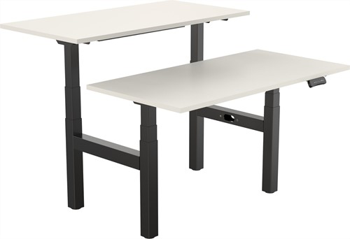 Elektrisch verstelbaar zit-sta bureau Tsherysh Bench Black & White 180 x 80