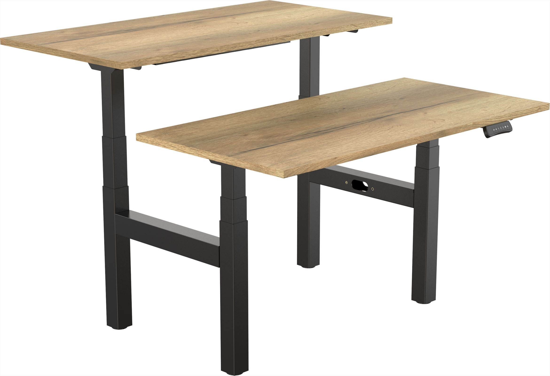 Elektrisch verstelbaar zit-sta bureau Tsherysh Bench Black Naturel 120 x 80 afbeelding
