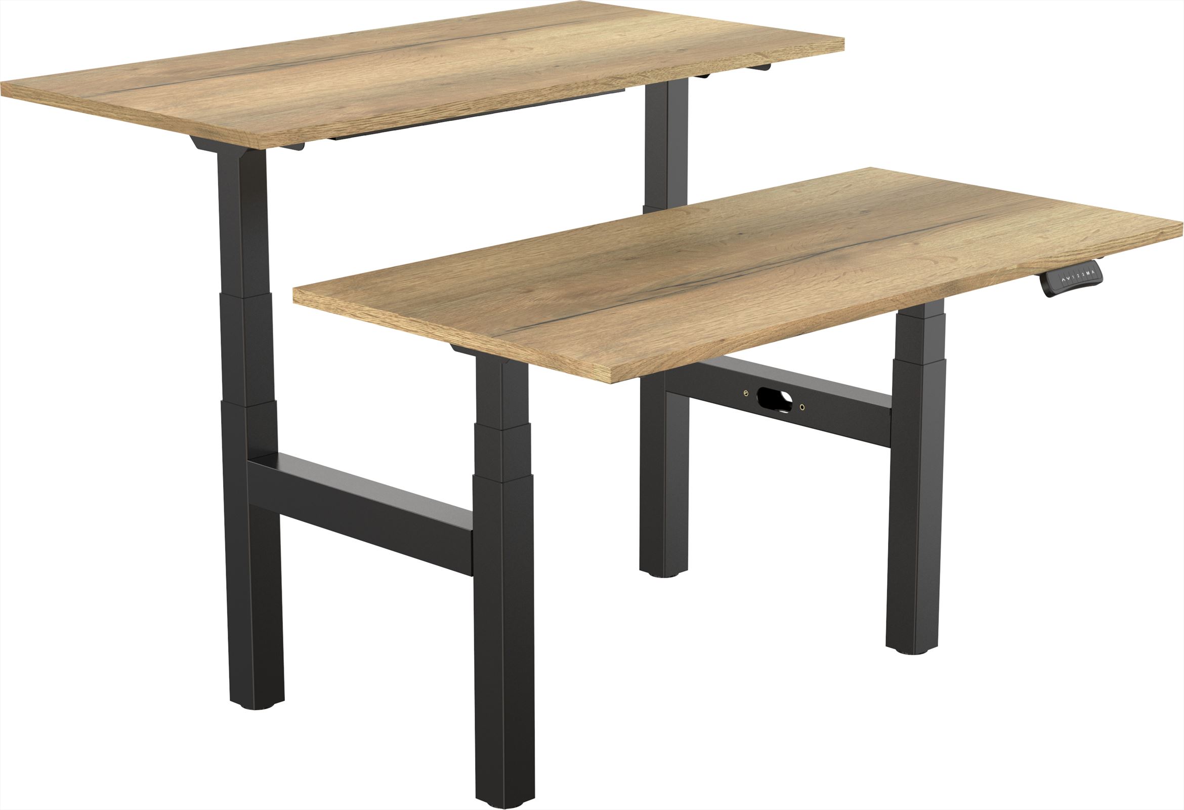 Elektrisch verstelbaar zit-sta bureau Tsherysh Bench Black Naturel 140 x 80 afbeelding