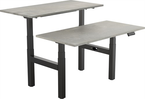 Elektrisch verstelbaar zit-sta bureau Tsherysh Bench Black Oxyd 140 x 80