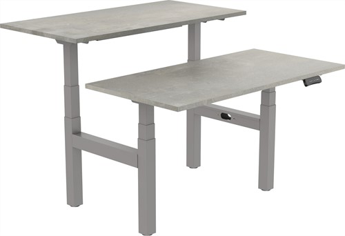 Elektrisch verstelbaar zit-sta bureau Tsherysh Bench Gray Oxyd 140 x 80