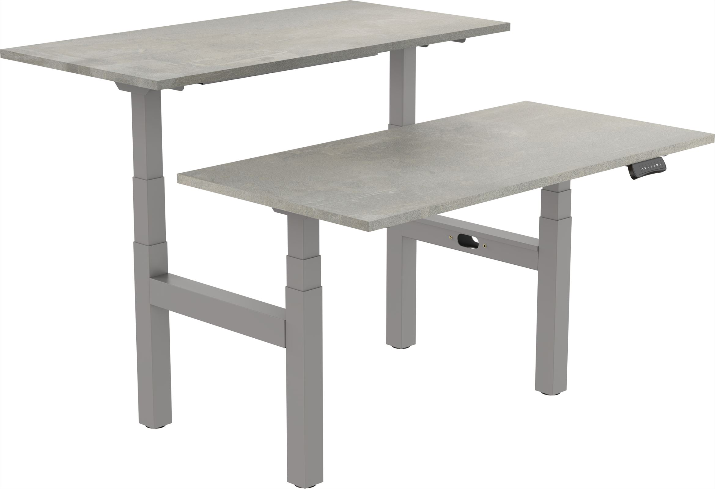 Elektrisch verstelbaar zit-sta bureau Tsherysh Bench Gray Oxyd 160 x 80 afbeelding
