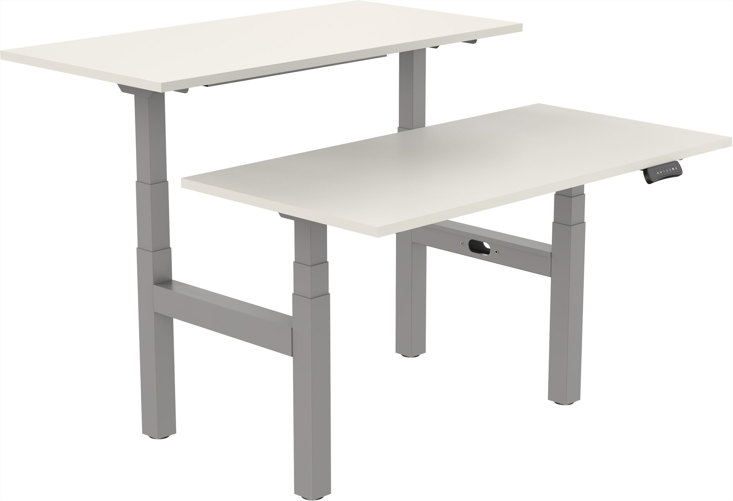 Elektrisch verstelbaar zit-sta bureau Tsherysh Bench Gray & White 180 x 80 afbeelding