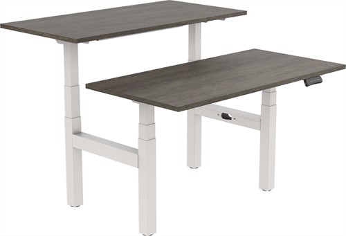 Elektrisch verstelbaar zit-sta bureau Tsherysh Bench White Logan 180 x 80