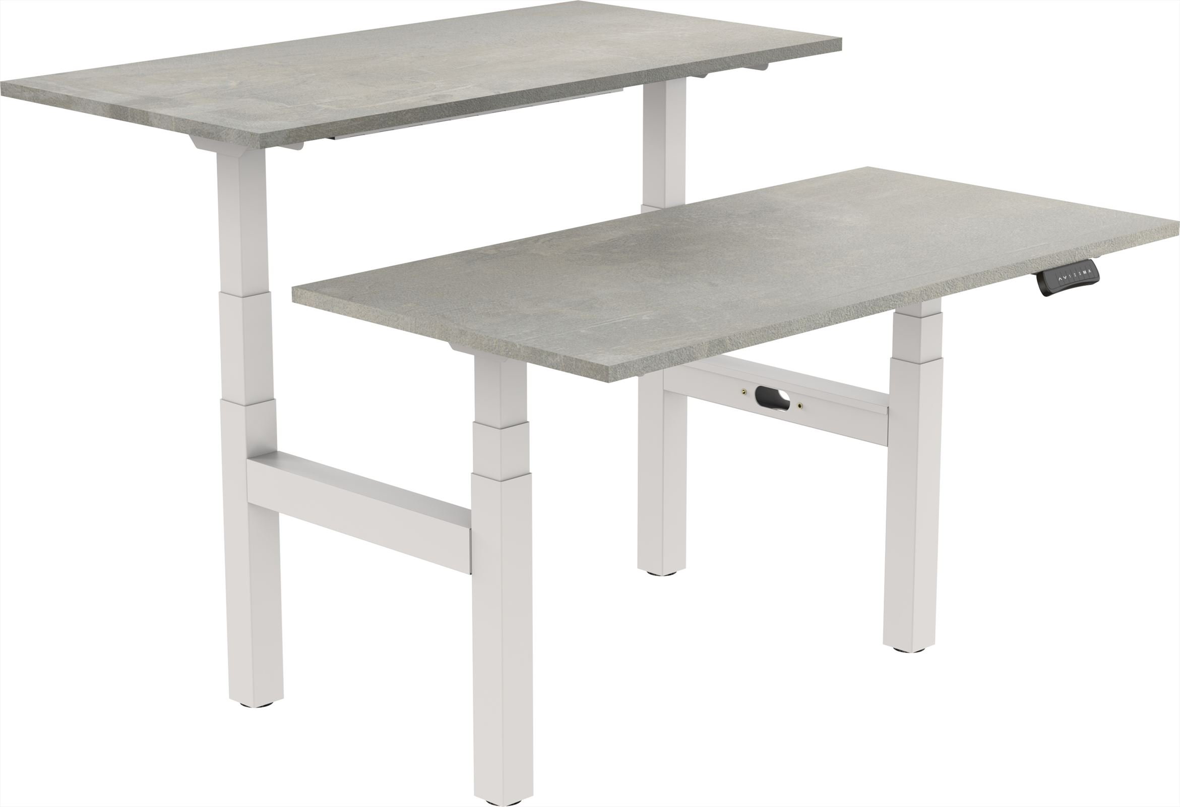 Elektrisch verstelbaar zit-sta bureau Tsherysh Bench White Oxyd 120 x 80 afbeelding