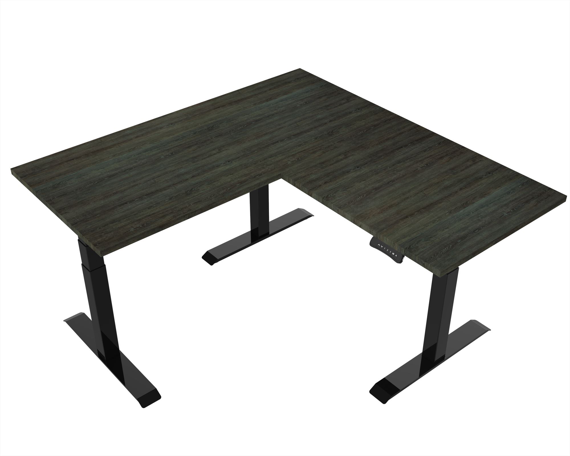 Elektrisch verstelbaar zit-sta bureau Tsherysh Hoek Black Logan 180 x 180 afbeelding