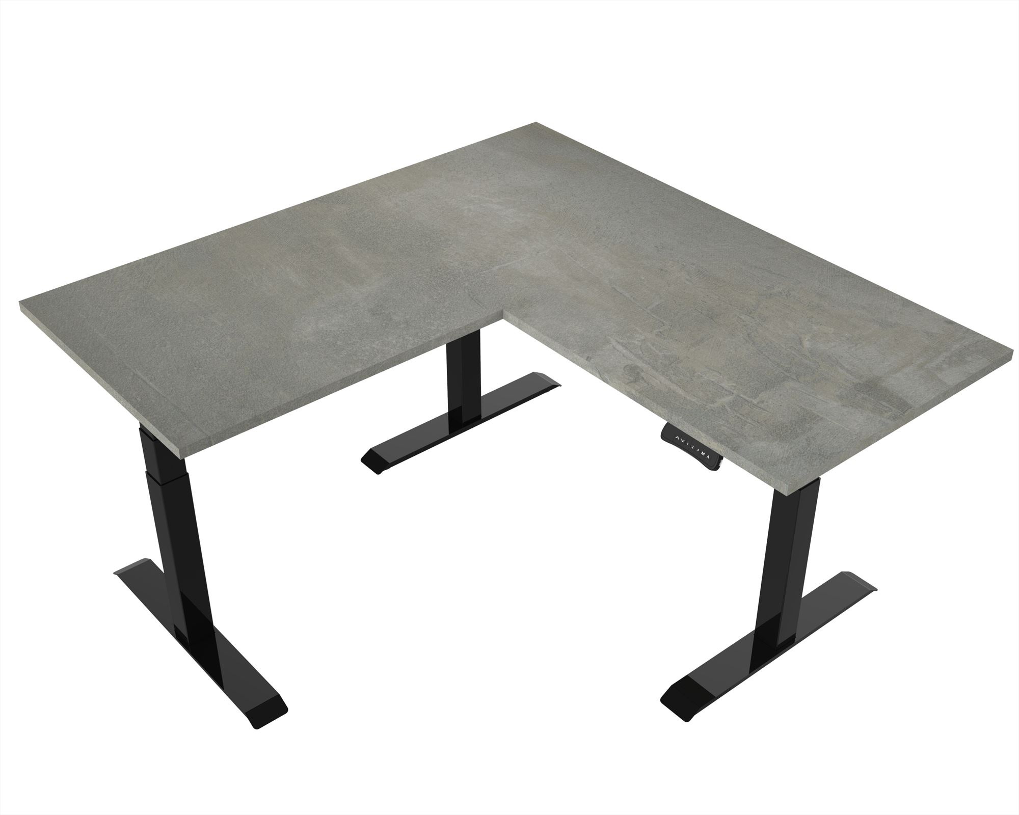Elektrisch verstelbaar zit-sta bureau Tsherysh Hoek Black Oxyd 180 x 180 afbeelding