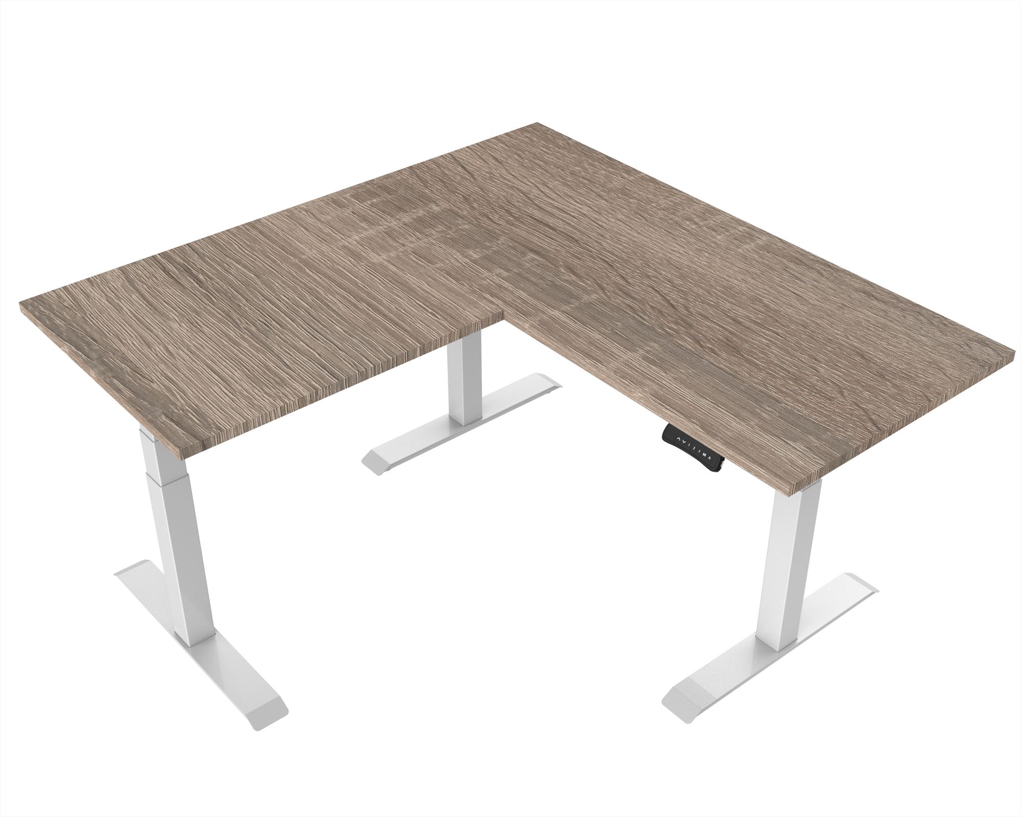 Elektrisch verstelbaar zit-sta bureau Tsherysh Hoek White Robson 180 x 180 afbeelding