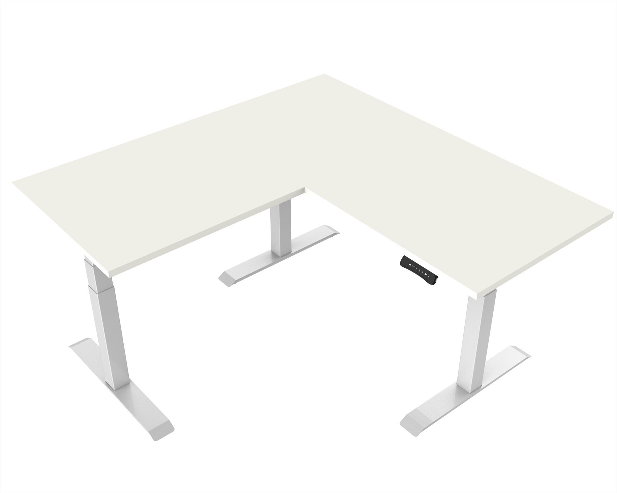 Elektrisch verstelbaar zit-sta bureau Tsherysh Hoek White 180 x 180 afbeelding