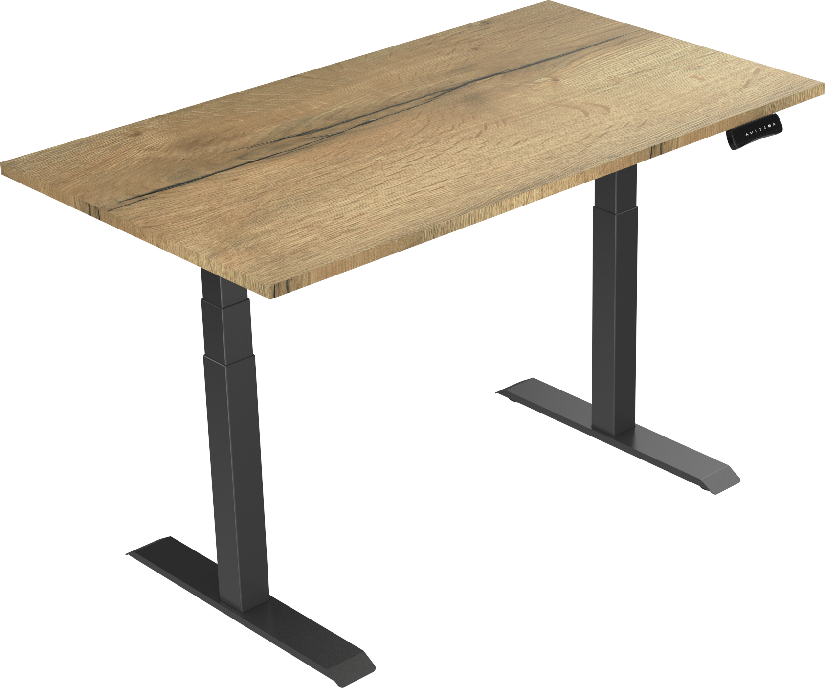 Elektrisch verstelbaar zit-sta bureau Tsherysh Deluxe Black Natural 120 x 80 afbeelding