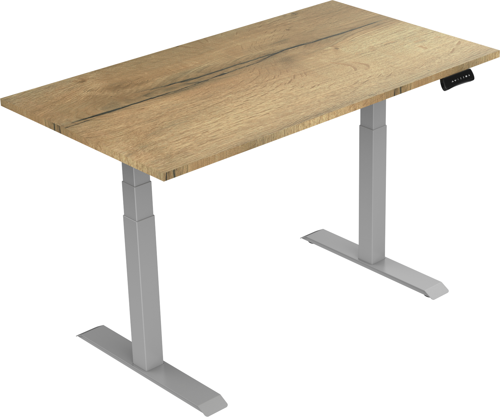 Elektrisch verstelbaar zit-sta bureau Tsherysh Deluxe Gray Natural 160 x 80 afbeelding