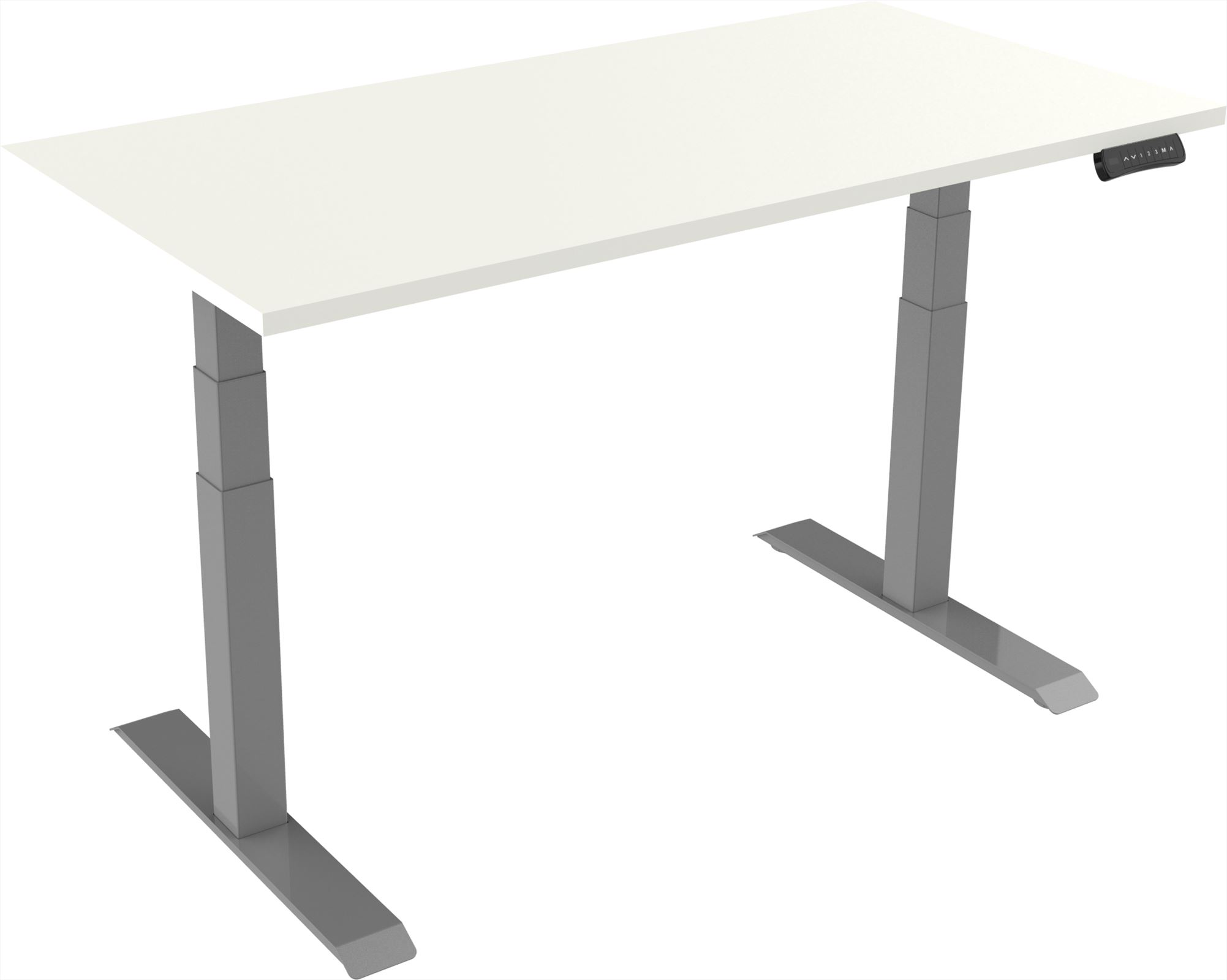 Elektrisch verstelbaar zit-sta bureau Tsherysh Deluxe Gray & White 160 x 80 afbeelding