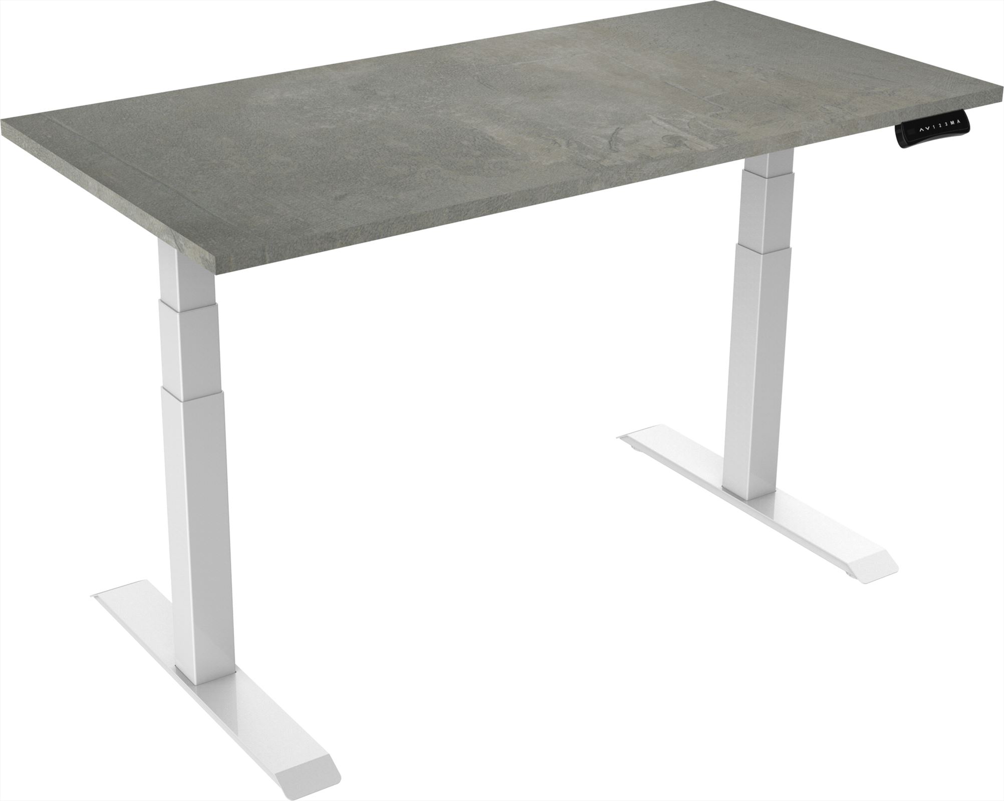 Elektrisch verstelbaar zit-sta bureau Tsherysh Deluxe White Oxyd 160 x 80 afbeelding