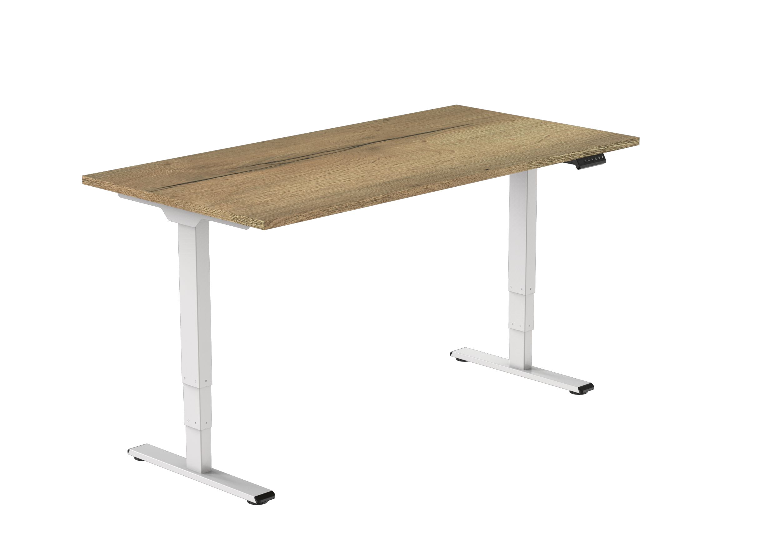 Elektrisch verstelbaar zit-sta bureau Tsherysh Economy White Natural 160 x 80 afbeelding