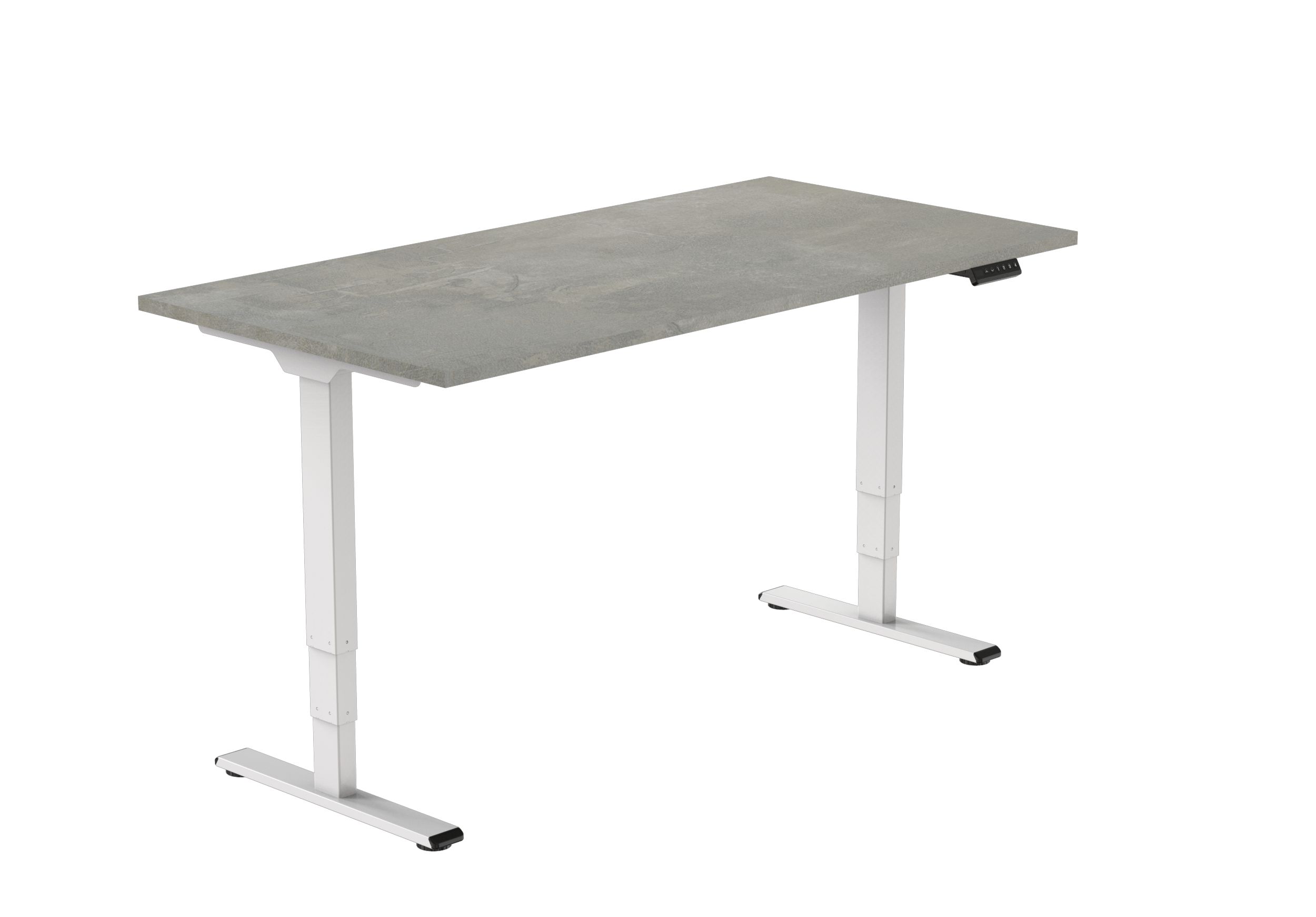 Elektrisch verstelbaar zit-sta bureau Tsherysh Economy White Oxyd 160 x 80 afbeelding