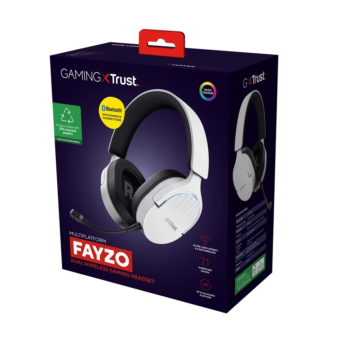 Trust GXT 491W FAYZO Headset Bedraad en draadloos Hoofdband Gamen USB ...