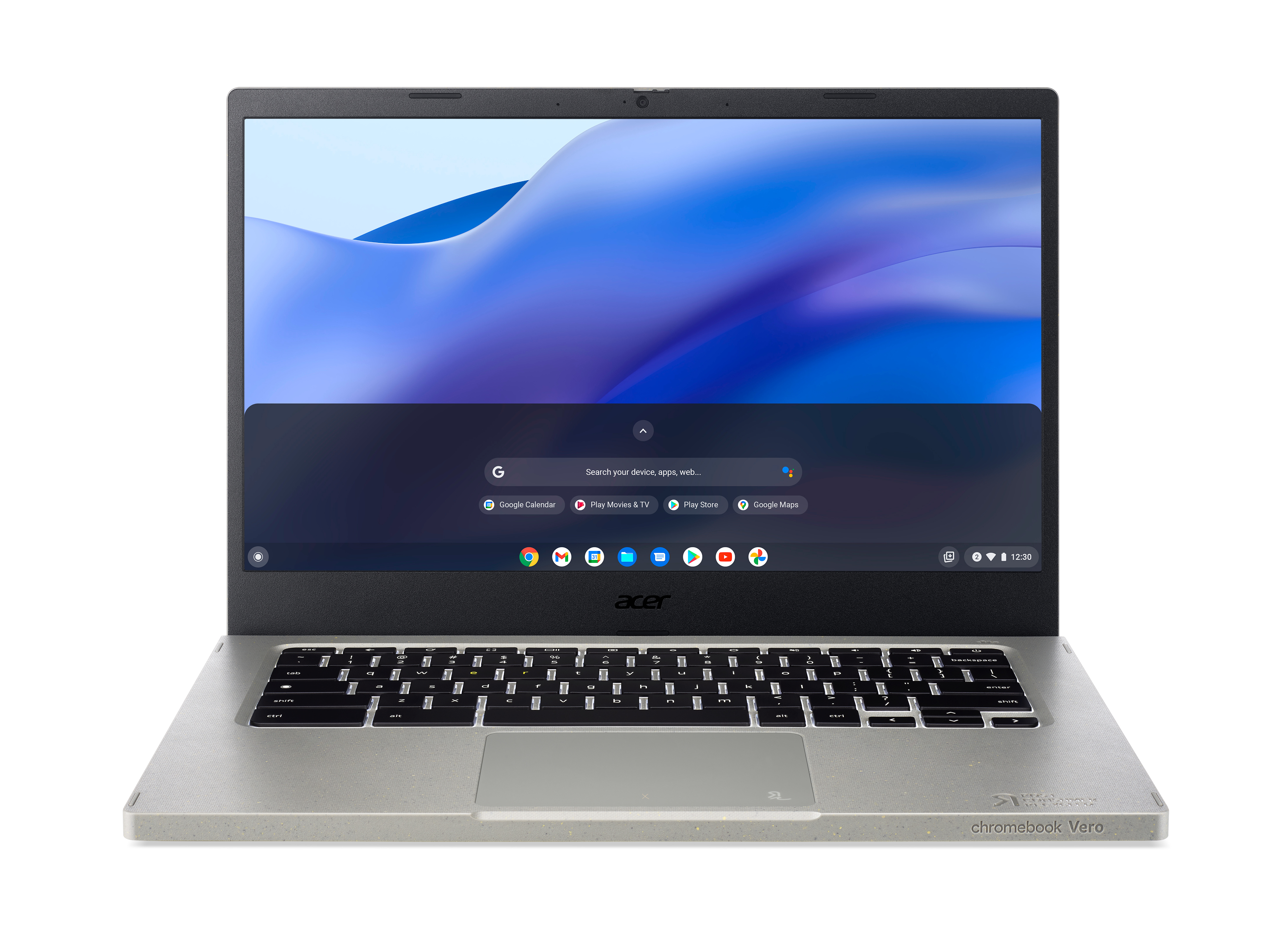 Acer Chromebook Vero 514 CBV514-1H-5627 Intel® Core™ i5 i5-1235U 35,6 cm (14") Full HD 8 GB LPDDR4x-SDRAM 256 GB SSD Wi-Fi 6 (802.11ax) ChromeOS Grijs afbeelding