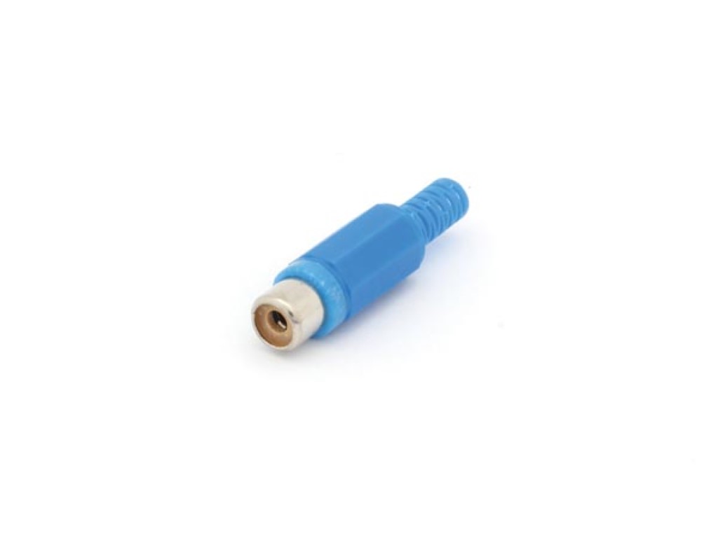 VROUWELIJKE RCA PLUG - BLAUW afbeelding