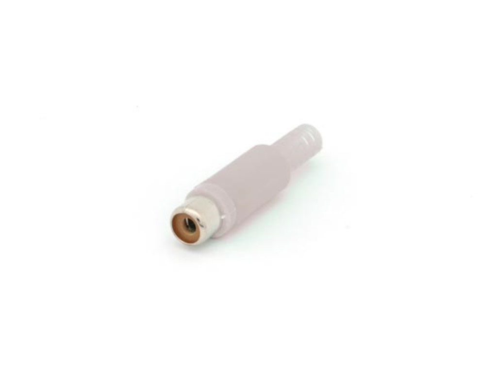 VROUWELIJKE RCA PLUG - WIT afbeelding